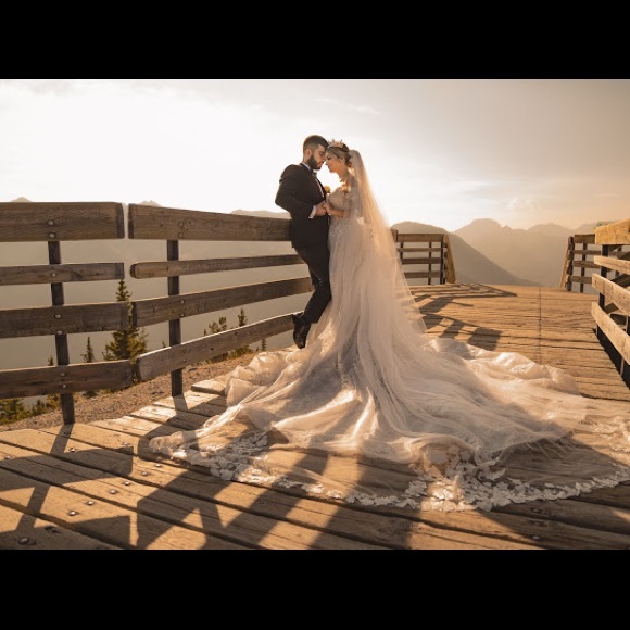 Navi blu Size 6 ivory wedding dress - Picture 3 of 4